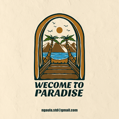 WELCOME TO PARADISE landscape