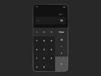 Calculator App UI Design | Mobile Calculator App Design calculator app calculator clean ui design calculator design clean and sleek calculator clean ui minimal calculator ui design mobile app ui design modern ui ui design