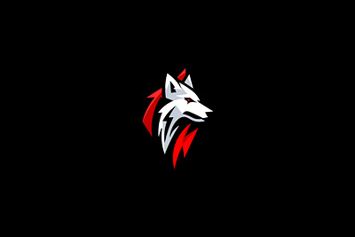 Wolf⚡🐺 branding design graphic design identity illustration logo wolf
