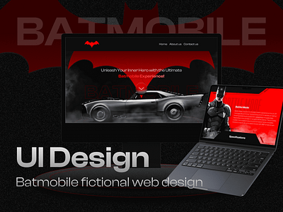 Web UI Design / Batmobile website 3d animation best best ui design best ui designer design fictional graphic design logo motion graphics ui ui design ui interface uiux web webdesign website
