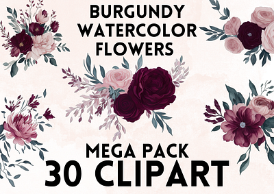 Burgundy Flowers Clipart burgundy clip art clipart clipart png design floral flower flowers graphic design png rose roses