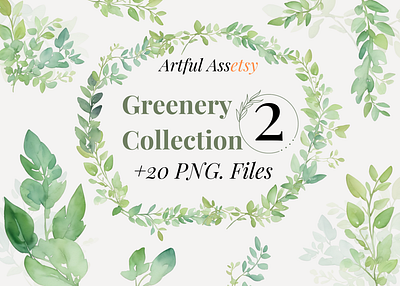 Greenery Clipart botanical clip art clipart clipart png design forest graphic design green greenery illustration leaves png