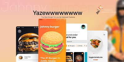 Burger App UI/UX Design app design figma flutter app mobile app prototype ui uiux design ux