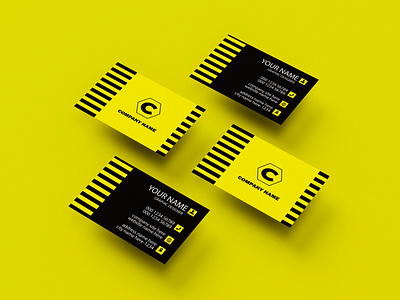 Business Card design. banner branding brochure business card businesscard businesscarddesign cards company design email signature flyer graphic design logo modern poster vector visiting card yellow business card