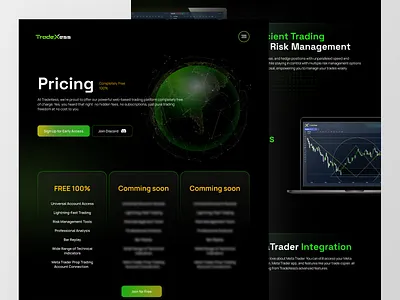 Trade Xess - trading website design adobe illustrator adobe photoshop branding conversion design figma graphic design trading ui ux web design web designer webdesign website