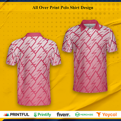 All over print polo shirt design print polo shirt