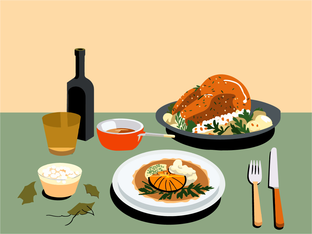 a-feast-to-remember-thanksgiving-dinner-table-by-bill-paxton-on-dribbble