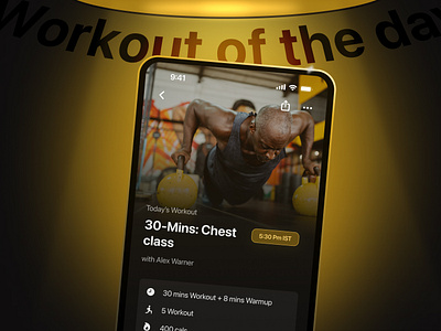 Workout of the day app daily ui daily ui 65 design fitness minimal ui ux workout workout of the day