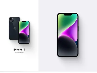 iPhone 14 - Vector wallpaper design figma ui