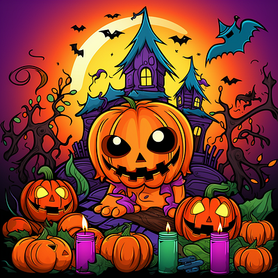 Cute Halloween Coloring Book For Kid 10