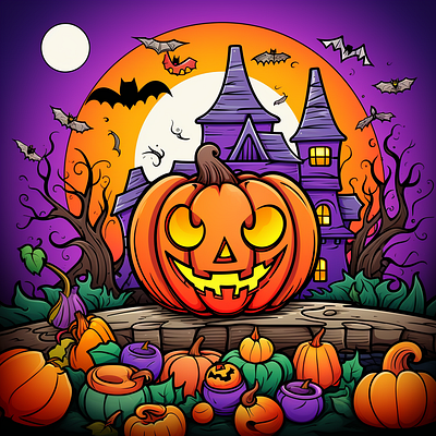 Cute Halloween Coloring Book For Kid 8