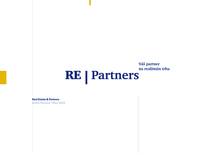 Logo & Brand Identity for RE | Partners branding business card logo marketing prague real estate simple vector visual identity