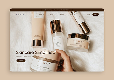 Skincare website design 🧖🏻‍♀️ branding design minimal ui ux web