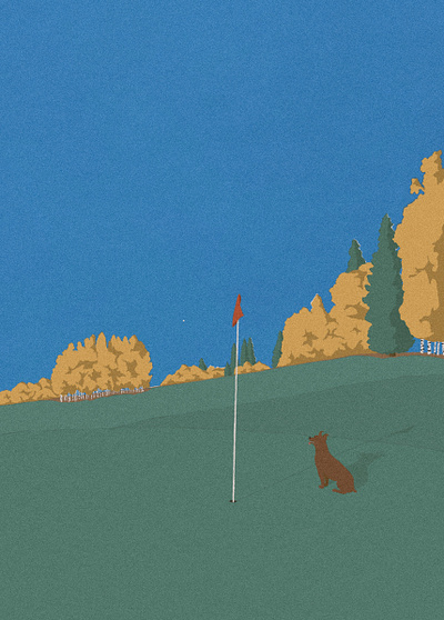 golf adventures illustration pictures
