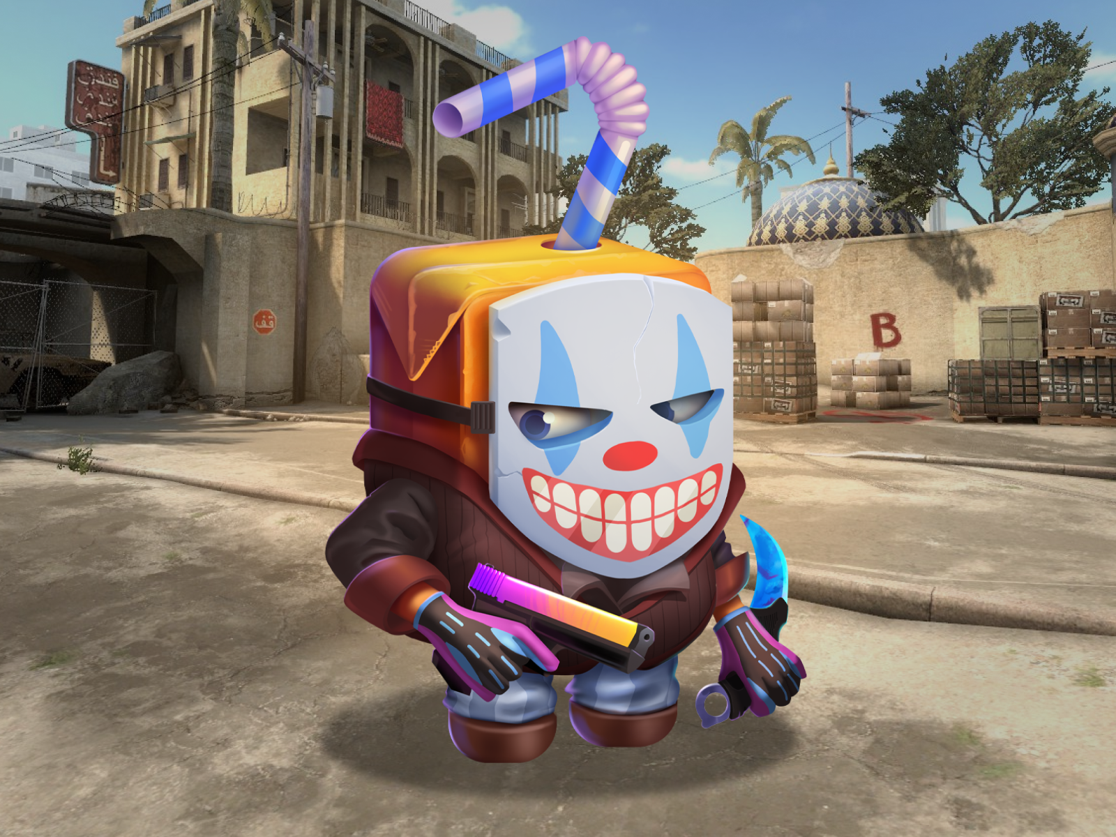 Juice Casino - 2D Mascot Design 2d casino casino art casino branding casino character casino game counter stike crypto gambling game game design gaming gun igaming illustration illustrator juice pack mascot mask robber mask