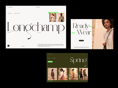 Fashion/Longchamp/Editorial design e commerce ecommerce editorial fashion interaction look minimalistic ui ui design