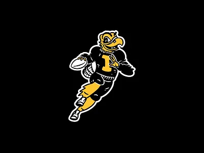 Iowa Hawkeyes Mascot - Herky apparel college college football football hawkeyes homage homefield illustration iowa mascot university