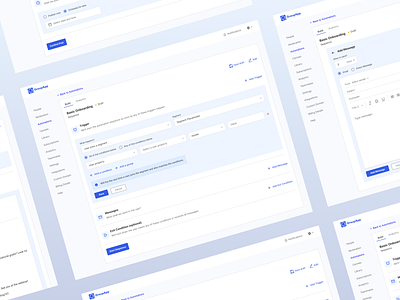 GroupApp - Message Automation automation automations broadcast broadcast schedule broadcasts email automation message automation message sequence one off message post schedule post scheduling product design product ui responsive design triggers ui design user interface uxui design