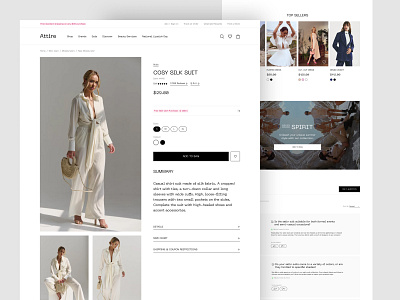 Attire - Fashion Marketplace boutique clean creative ecommerce fashion marketplace minimal product shopping store ui uiux ux website