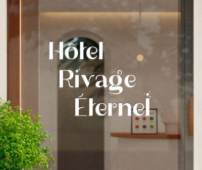 Création de logo - Hôtel Rivage Éternel branding designgraphique graphic design hotel logo restaurant spa typography