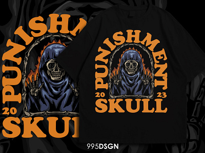 Skull punishment illustrationaday