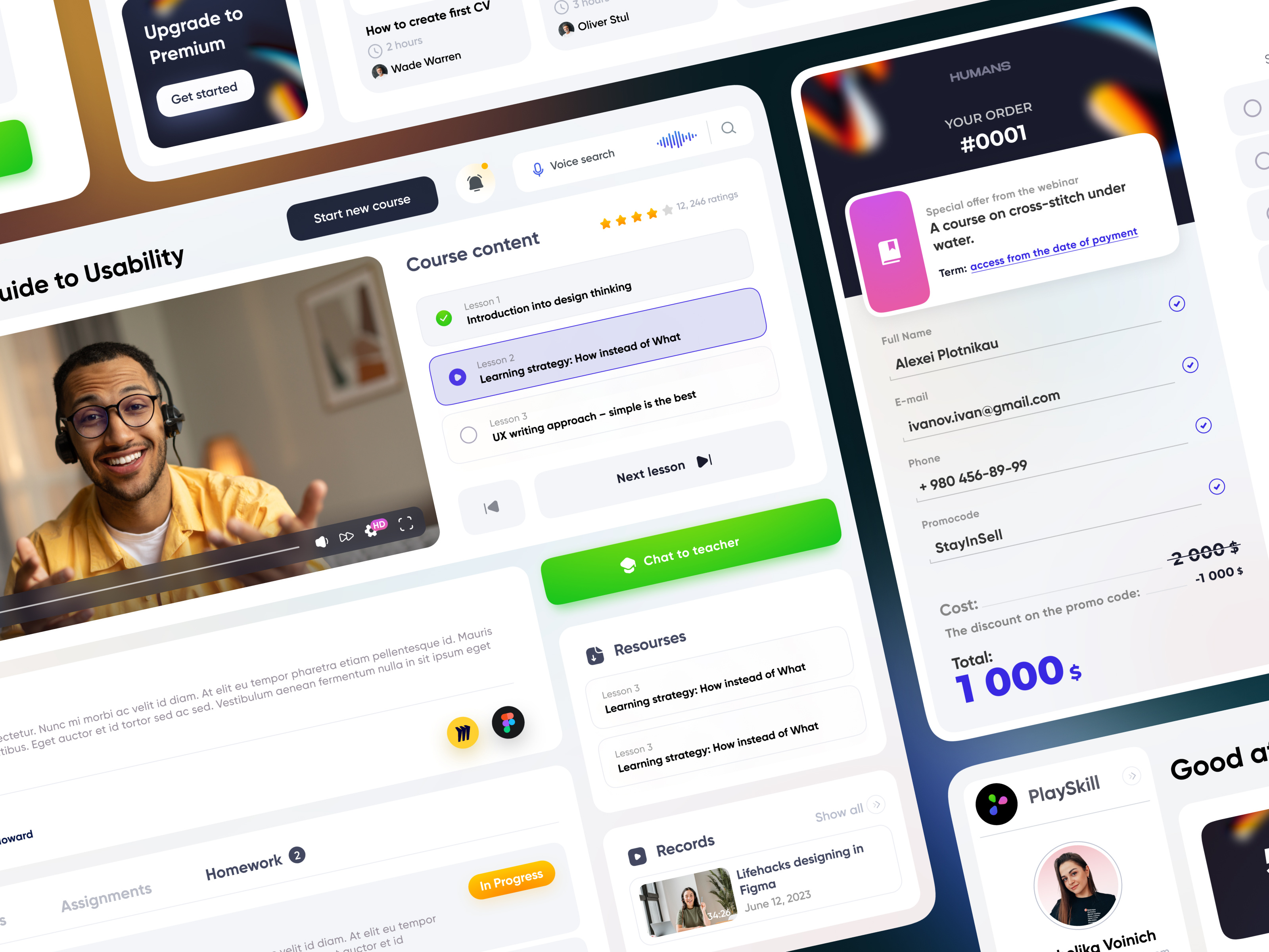 Online School Website Dashboard Ui by AlexP for Morethan on Dribbble