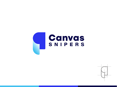 Canvas Snipers Logo Design branding canvas identity illustration logo logodesign logomark minimal sniper