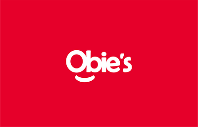 obie's bold branding clever contemporary custom fun logo strong vector wordmark