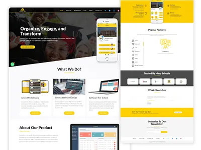 School Try Web Ui design designing parents school students ui uiuxdesign userinterface web ui website