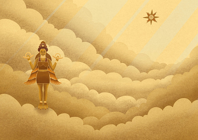 Ishtar art design digitalart drawing illustration mythology procreate