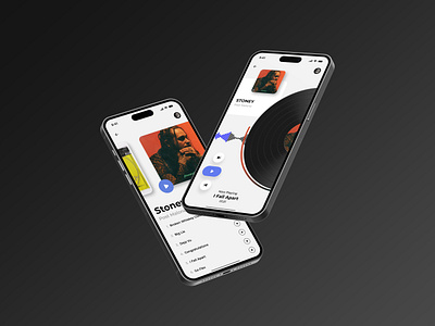 Music Player app design graphic design music player ui ux