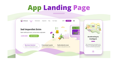SaaS Responsive Landing Page Figma WordPress app landing page design figma landing page marketing responsive app saas service ui uiux ux web app website website design