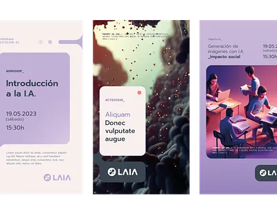 Laia - Social Media vertical posts branding design identity logo marketing posts social media socialmedia story vector visual design