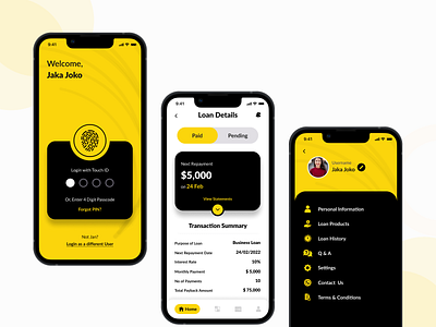 Business Loan Mobile App ui appdesign design ui uiuxdesign userinterface