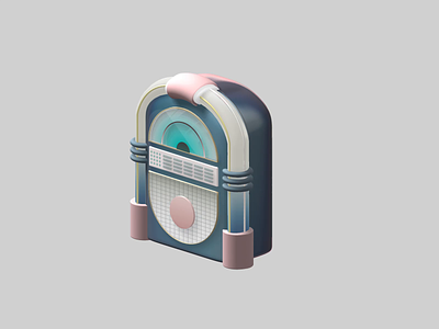 Jukebox - 3D model 3d 3d art 3d design 3d model jukebox modeling music musica render rockola shine soft color
