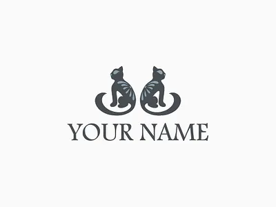 cat logo cat ornamental