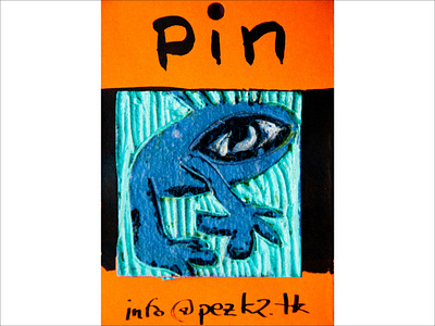Linol mixed art pins fine art linol mixed media pin