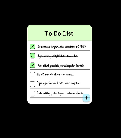 Day 42: To-Do List Design 042 dailyui design dribbbledebut uxdesignaspirant dribbbledebut