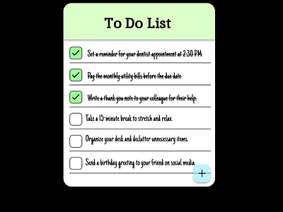 Day 42: To-Do List Design 042 dailyui design dribbbledebut uxdesignaspirant dribbbledebut