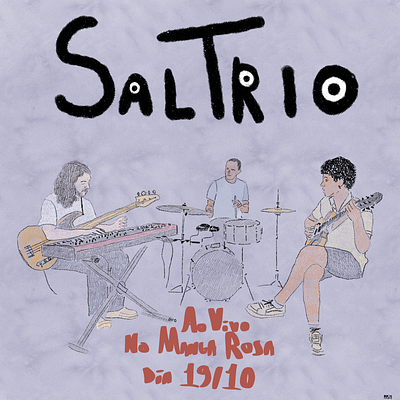 SalTrio no Manga Rosa (10/23) 1/2 art flyer illustration ilustração jazz trio music