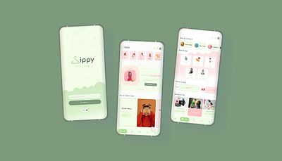 Sippy - An e-commerce App with products for Kids branding ecommerce kids kidsshop kidswear light ui mobile design ui