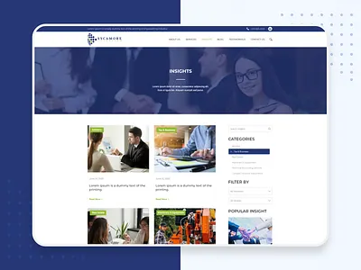 Sycamore Website Ui design landing page ui layout ui uiuxdesign userinterface website