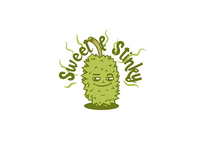 Sweet & Stinky. cartoon design durian illustration print stinky sweet vector vector art vector illustration