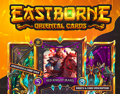 Trading Card Game (TCG) Template - Eastborne 🐉 board game card game design download tcg game art game card design game design game ui gui hearthstone tcg tcg designer tcg template trading card game world of warcraft