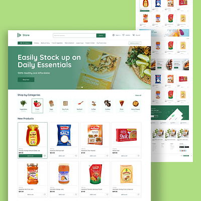 Grocery Shop website figma grocery website interface design ui ui design uiux user experience ux ux design web design website design