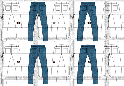 trade fashion drawing animation blue jeans branding button buttonhole denim fashion graphic design illustration jeans logo pocket pockets