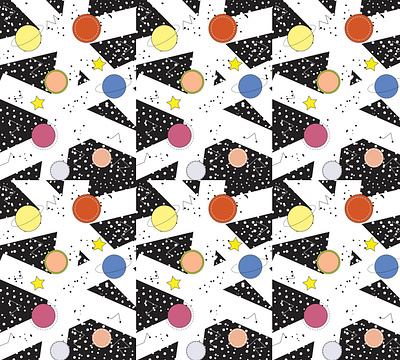 planets stars black white pattern block black white graphic design logo pattern planets stars