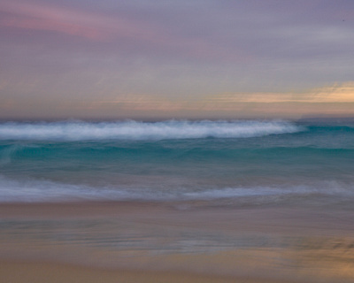 abstract photography beach intentional blur blue pink blue sand photography