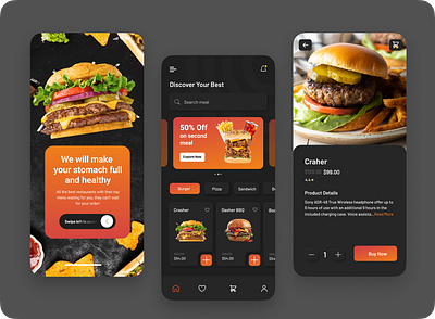 Food delivery app app design branding delivery app designer food food app food delivery mobile app ui ui ux ux designer web design