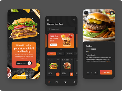 Food delivery app app design branding delivery app designer food food app food delivery mobile app ui ui ux ux designer web design